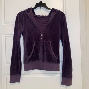 Purple juicy couture zip up